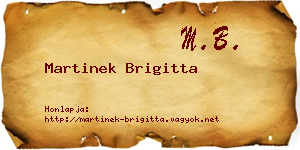 Martinek Brigitta névjegykártya