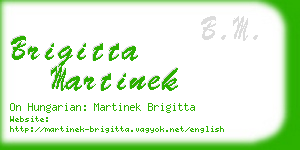 brigitta martinek business card